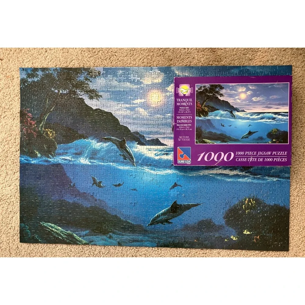 Tranquil Moments 1000 Piece Jigsaw Puzzle Sure-Lox 19.125